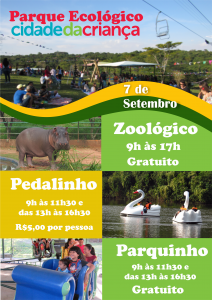 Parque Ecológico tem programação especial para o Dia da Independência