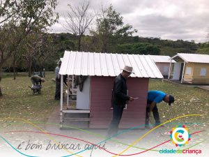 Casinha de bonecas e igrejinha da Cidade da Criança passam por melhorias estruturais