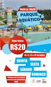 Na semana de Corpus Christi todos pagam meia-entrada no Parque Aquático