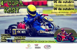 Cidade da Criança recebe 4° Etapa do Campeonato de Kart neste final de semana