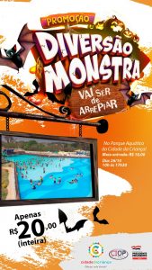 Parque Aquático com valor promocional no último final de semana de outubro