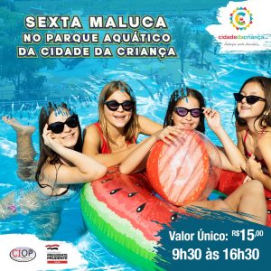 Parque Aquático com valor promocional nesta quinta e sexta-feira, 30 e 31 de janeiro