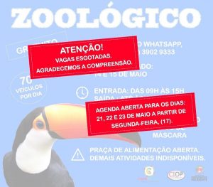 COMUNICADO: Vagas para sábado, 15, e domingo, 16, esgotadas.