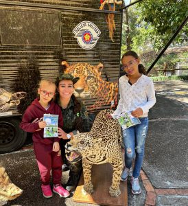 Policia Ambiental realiza atividade de educação ambiental na Cidade da Criança.